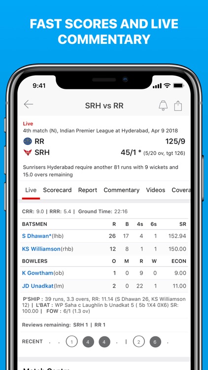 ESPNCricinfo Cricket scores
