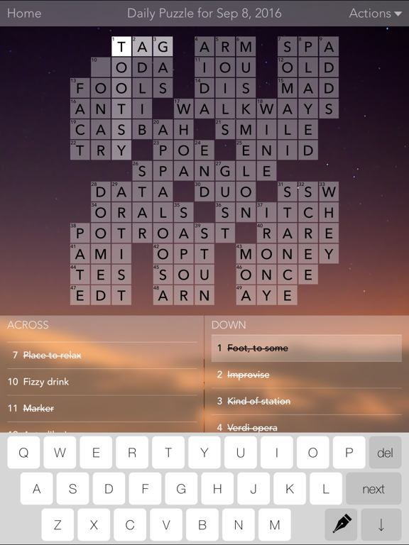 Crossword Puzzles! screenshot