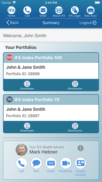 How to cancel & delete IFA: Index Fund Advisors from iphone & ipad 2