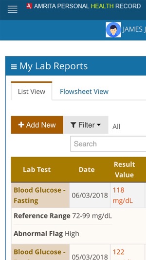 Amrita Personal Health Record