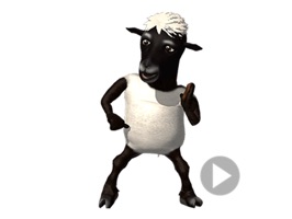 Black Sheep Dancer Stickers