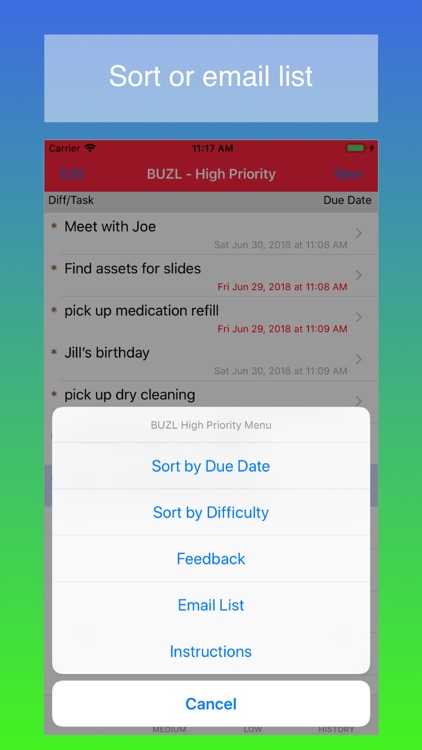 BUZL - Priority List