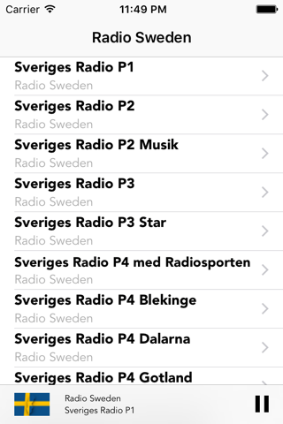 Radio Sweden Streaming Station screenshot 2