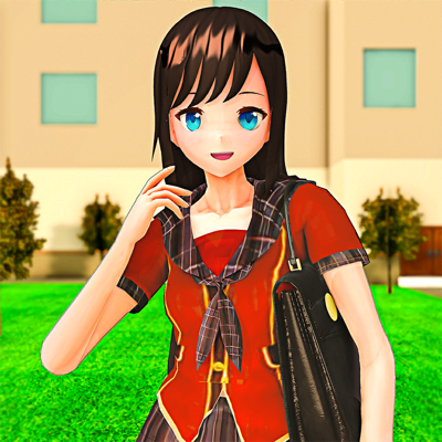 Anime School Girl Life Sims 3D