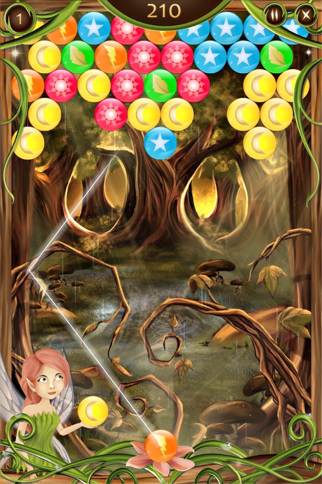 Forest Fairy Bubble Shooter screenshot 2