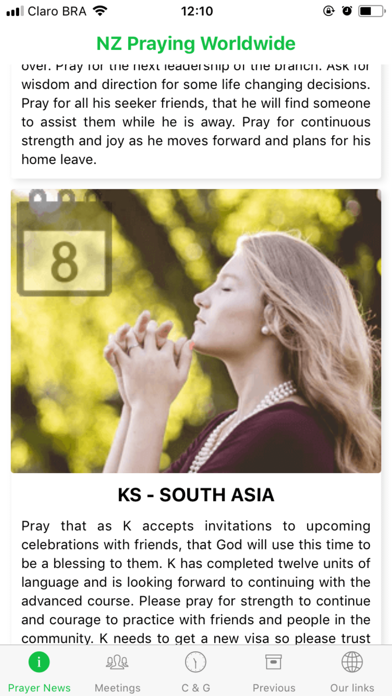 WEC NZ Prayer App screenshot 2