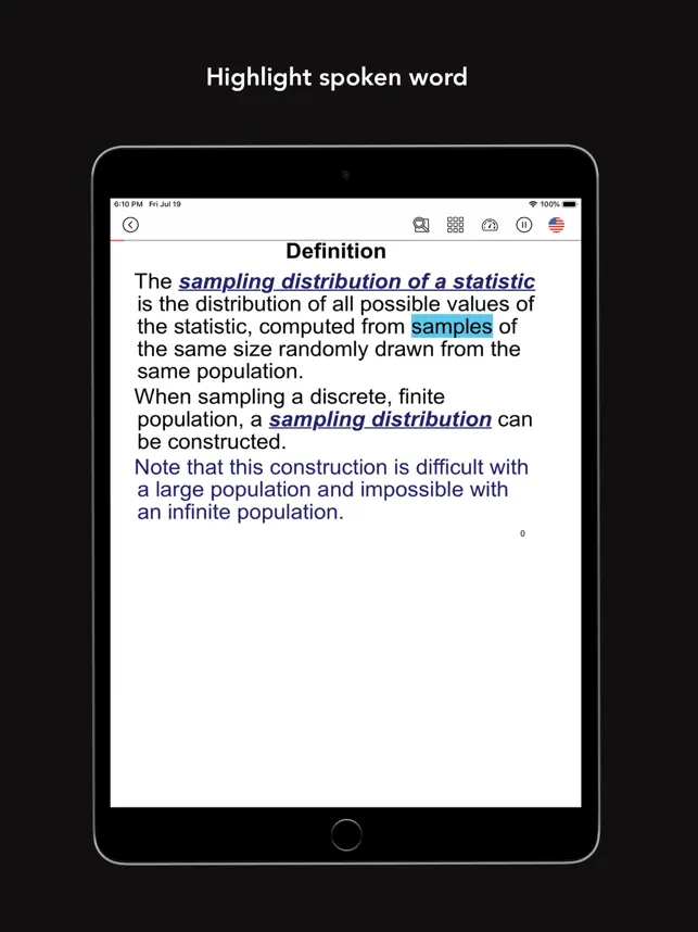 Screenshot 2 PDF Voice Reader Aloud iphone