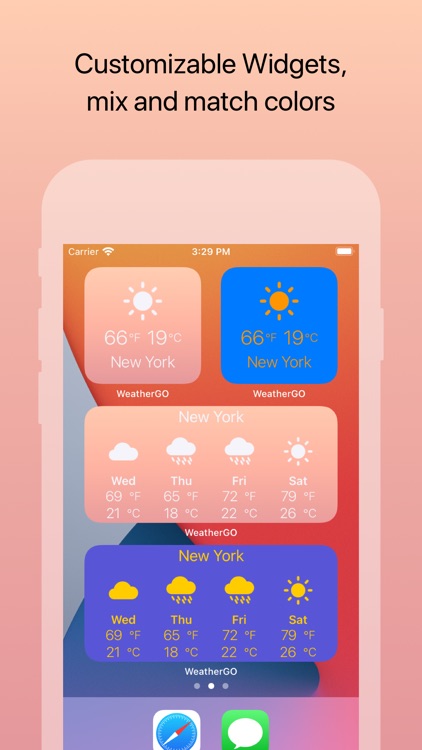 Weather GO: Celsius Fahrenheit