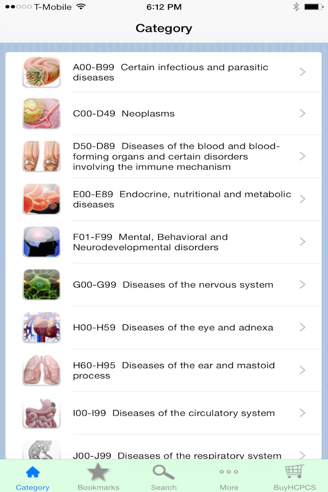 ICD10-Codes screenshot 2