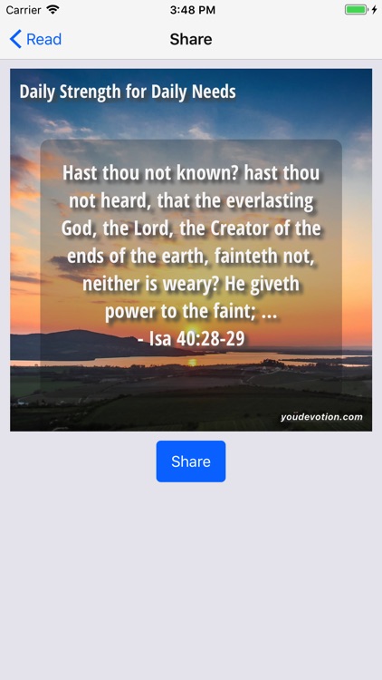 Daily Strength for Daily Needs