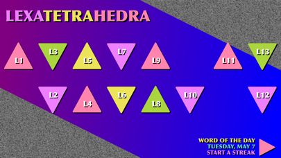 How to cancel & delete Lexatetrahedra: 3D Word Game from iphone & ipad 2