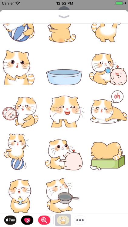 Chubby Kitty Animated Stickers