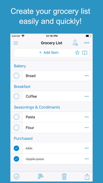 Shoppylist (Grocery List) screenshot-0
