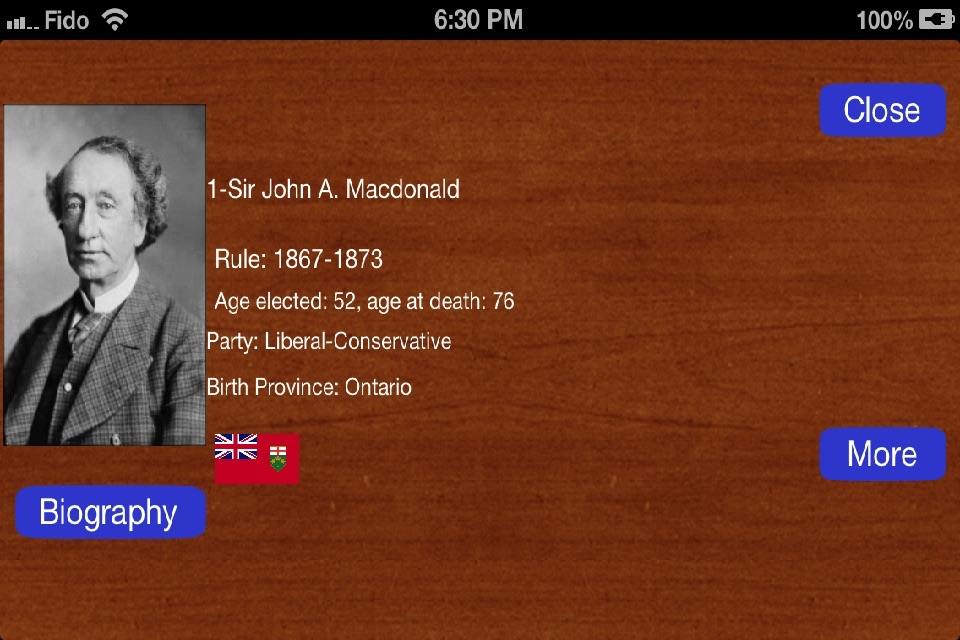 Canadian Prime Ministers Ency. screenshot 4