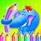 > Interactive illustrated Coloring & Painting games for kids 