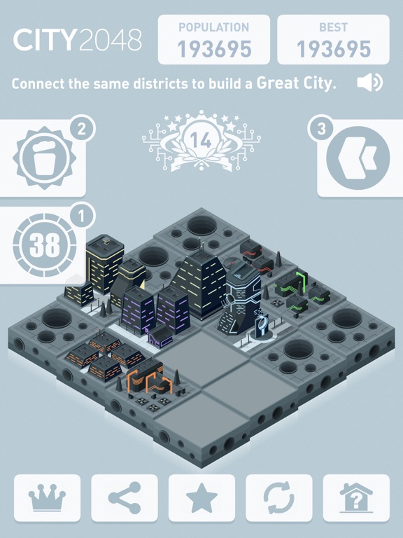City 2048 screenshot