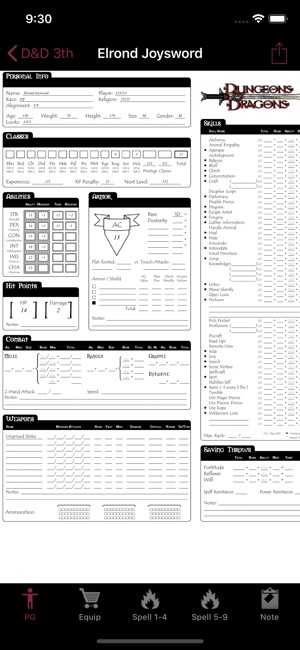 Real Sheet: D&D 3.0 ∞(圖2)-速報App