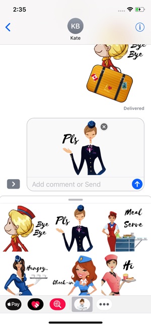 Flight Attendant Life Stickers(圖2)-速報App