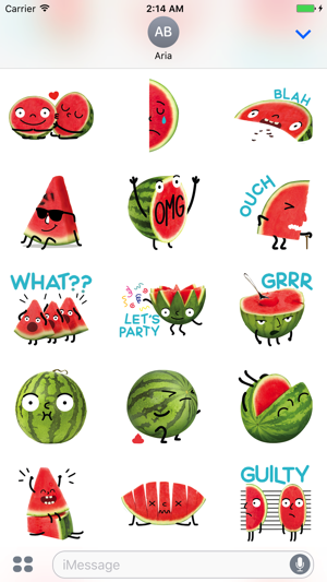 Watermelon And Penguin Sticker(圖3)-速報App