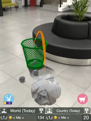 Captura 3 Paper Bin AR - throw paper iphone