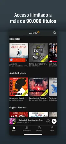 Captura de Pantalla 1 Audible iphone