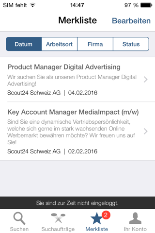 JobScout24 JobApp der Schweiz screenshot 4