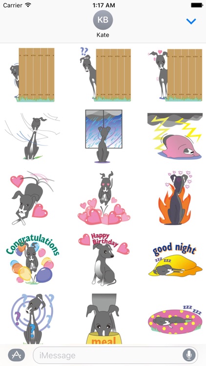 Italian Greyhound Dog Stickers
