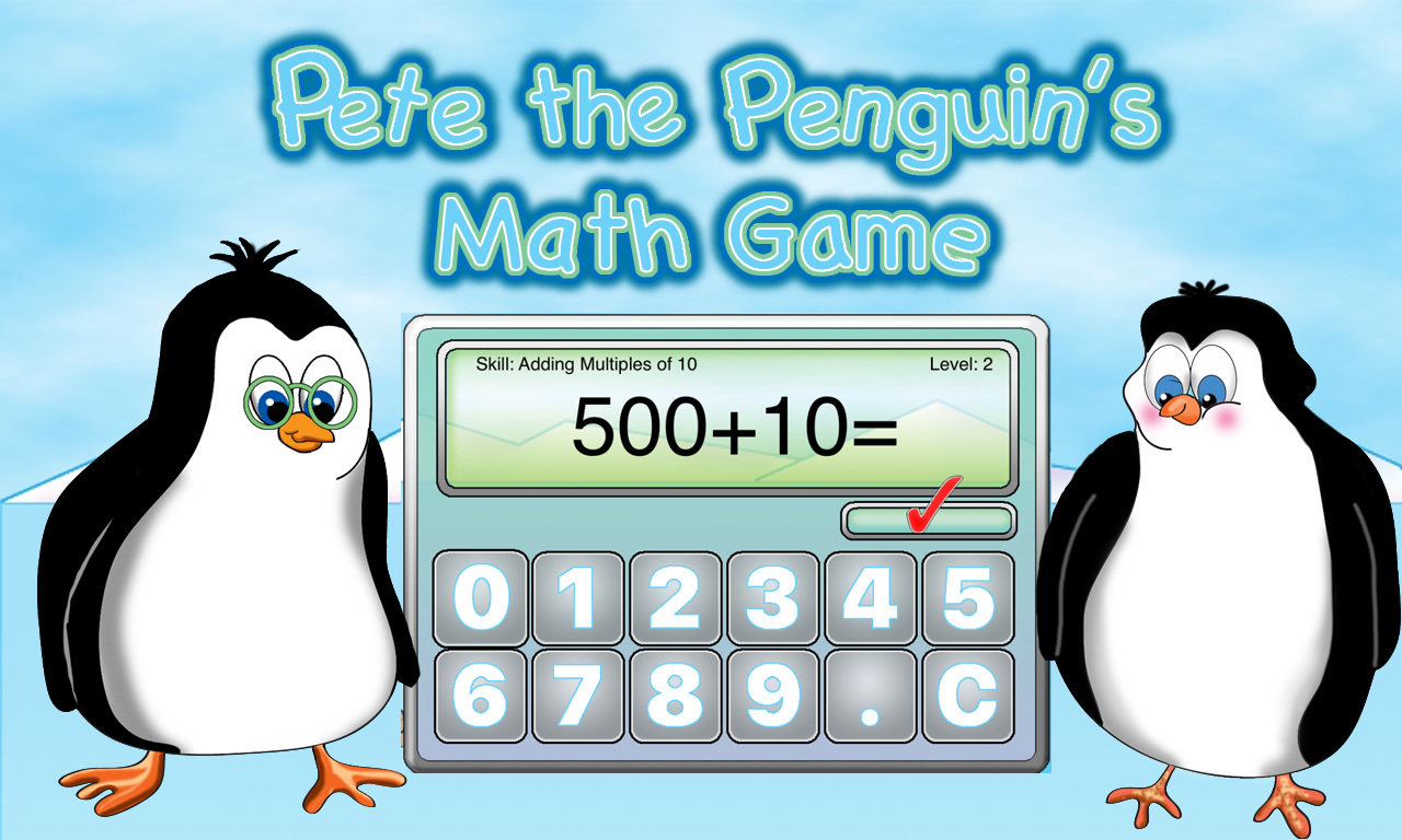 Pete the Penguin's Math Game