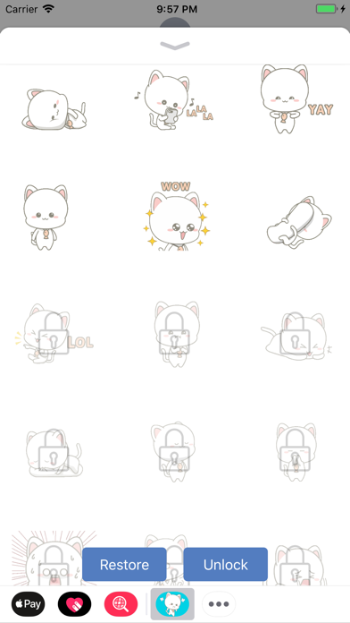 MiMi White Kitten Animated screenshot 3