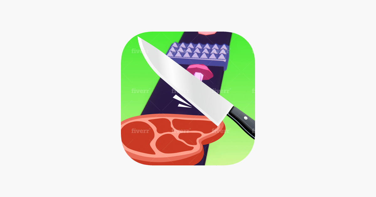 Slice master. Food app logo.