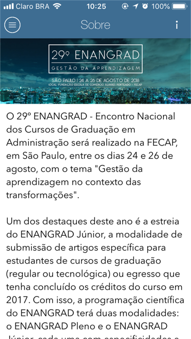 29º ENANGRAD - São Paulo 2018 screenshot 3