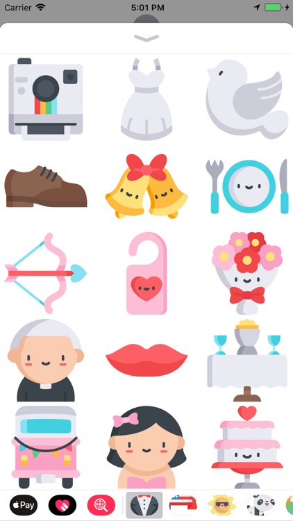 Cute Weeding Stickers