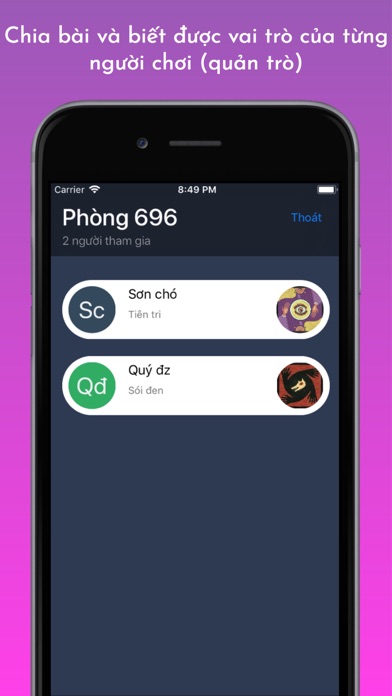 Chia bài ma sói 1.0 IOS -