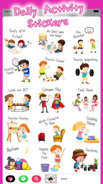 Daily Life Activities Stickers