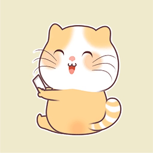 Chubby Kitty Animated Stickers icon