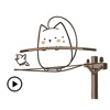 Animated Adorable Cat Stickers
