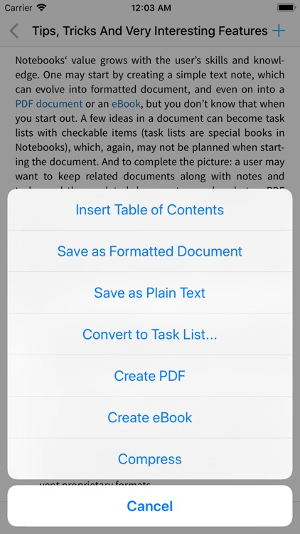 Notebooks for iPhone screenshot-8