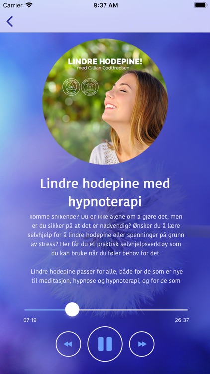 Lindre hodepine - hypnoterapi screenshot-3