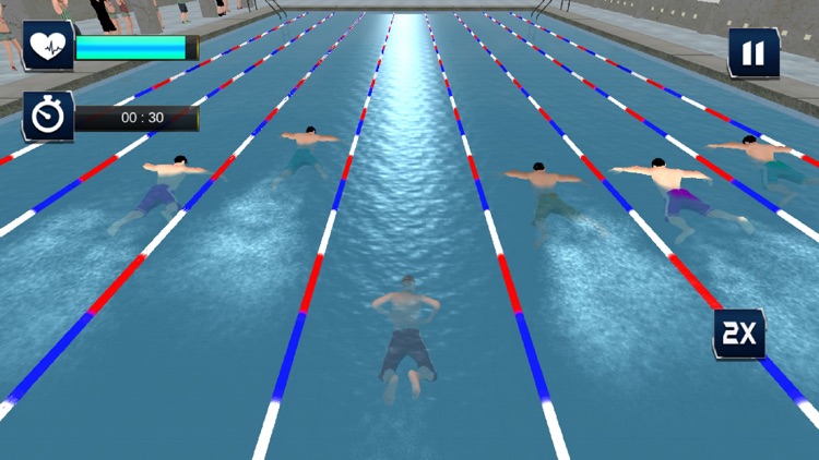 Real Water Swimming Pool Race