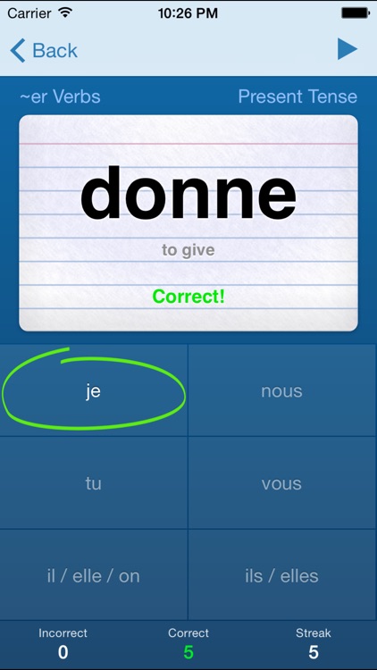 French Verbs Trainer