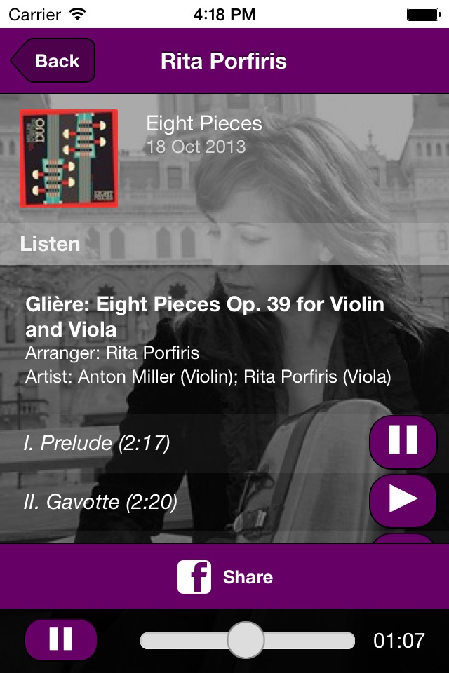 Rita Porfiris, Viola screenshot 4