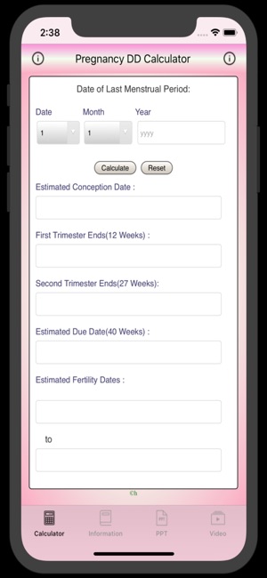 Pregnancy DD Calculator