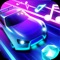 Move and drag your car to catch the rhythm