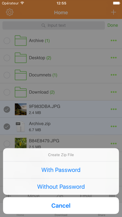 FoxZip:Zip and RAR Tool screenshot 2