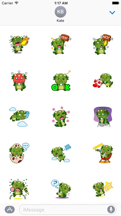 Cute Baby Dragon Stickers Pack