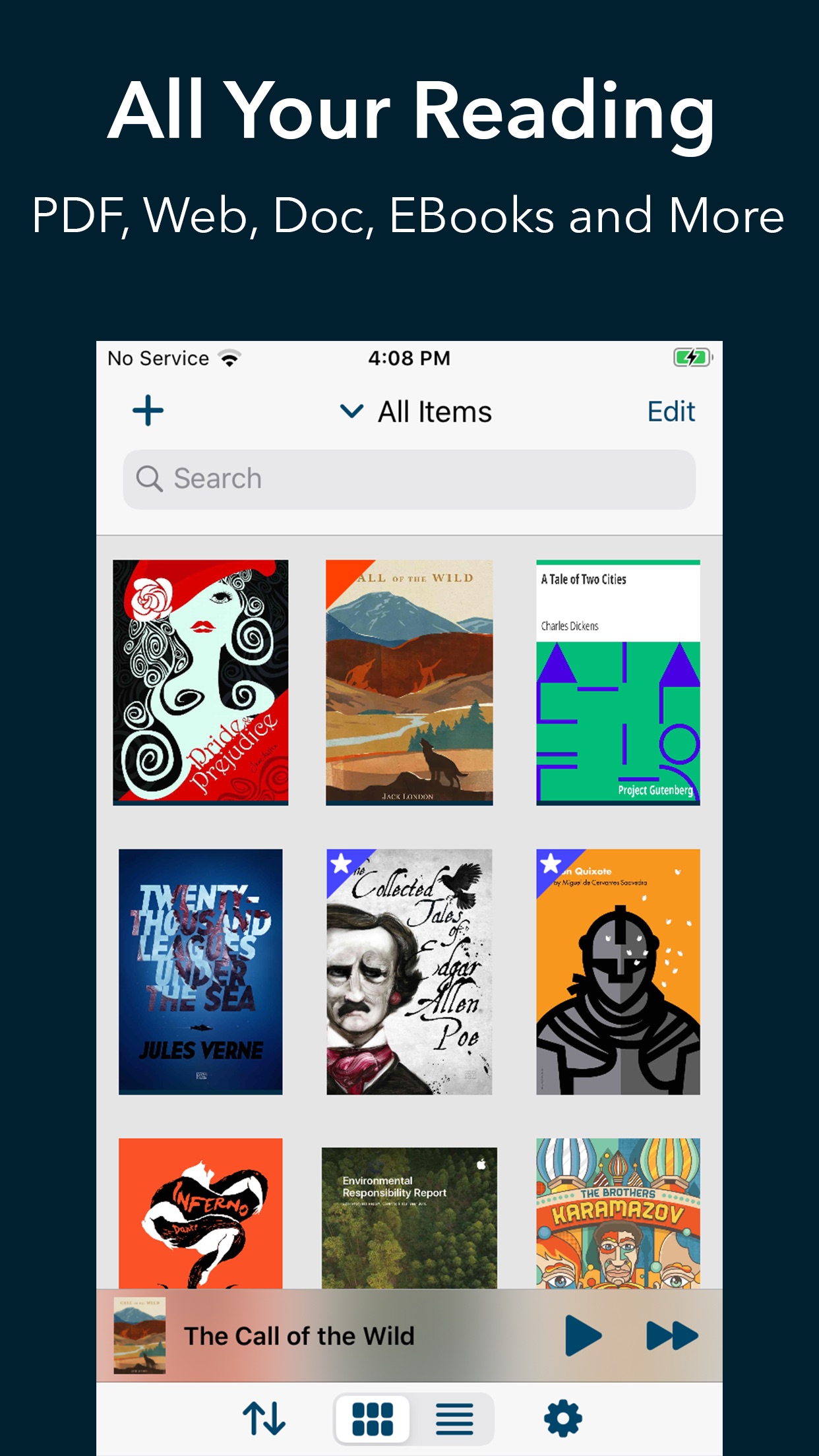 Screenshot do app Voice Dream Reader