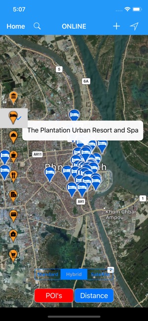 Phnom Penh, Cambodia: City Map