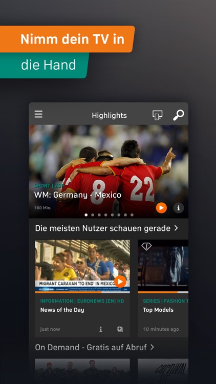 Zattoo Deine WM App screenshot-3