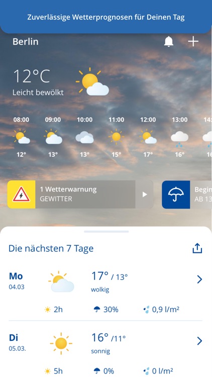 wetter.com: Vorhersagen & mehr screenshot-0