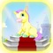 Very beautiful pony running through nice levels